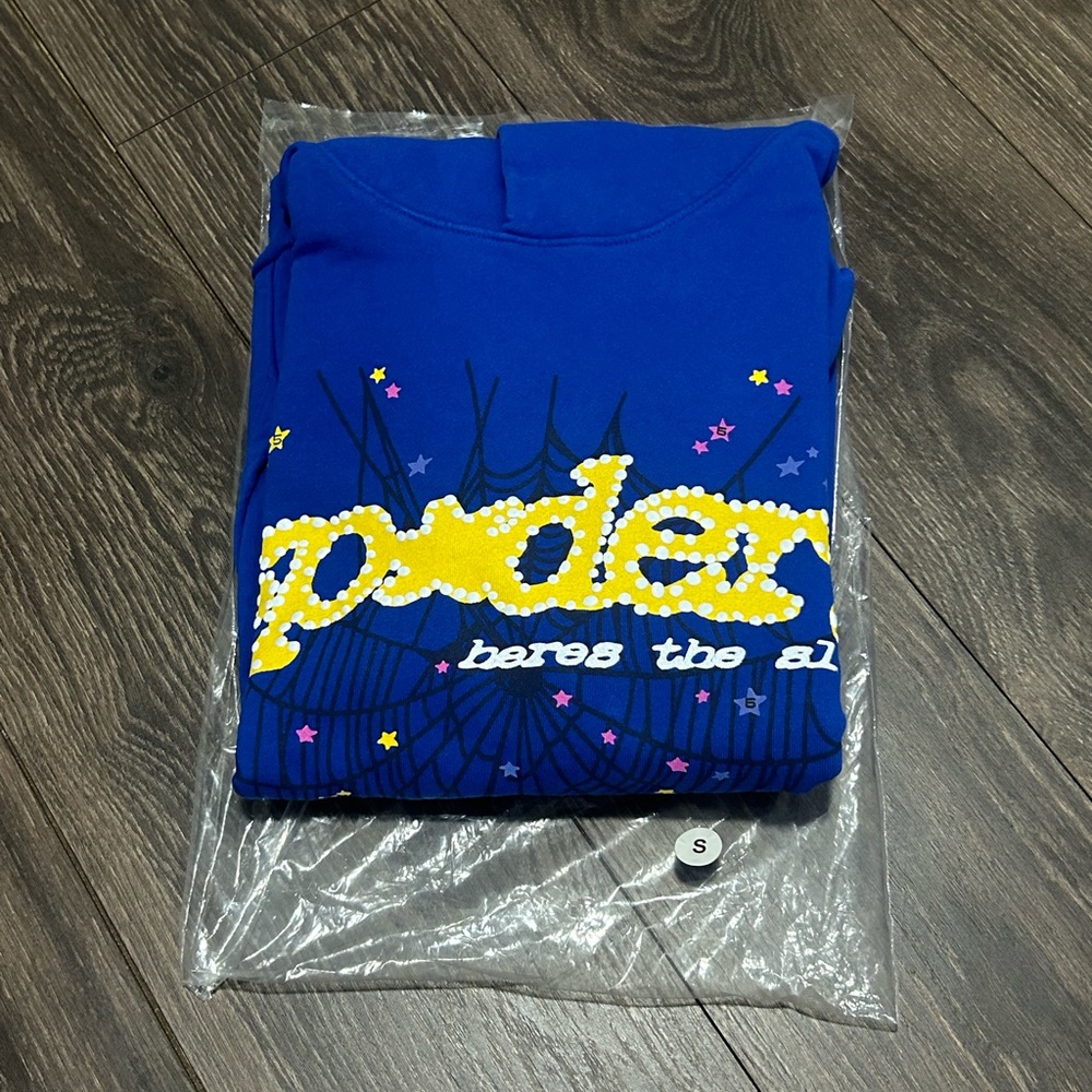 Spider Hoodie Blue